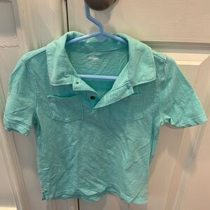 Old Navy aqua polo lightweight, short sleeve shirt